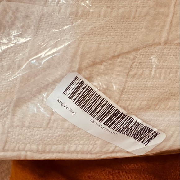 Quince Bedding Nwot Quince Checkered Matelasse Duvet Cover Undyed